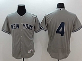 New York Yankees #4 Lou Gehrig Gray 2016 Flexbase Authentic Collection Stitched Jersey,baseball caps,new era cap wholesale,wholesale hats